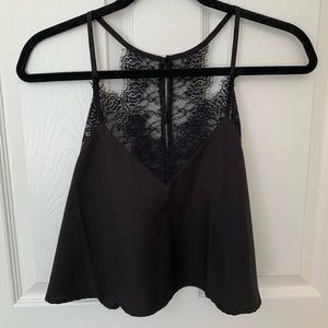 sexy black lace tank top